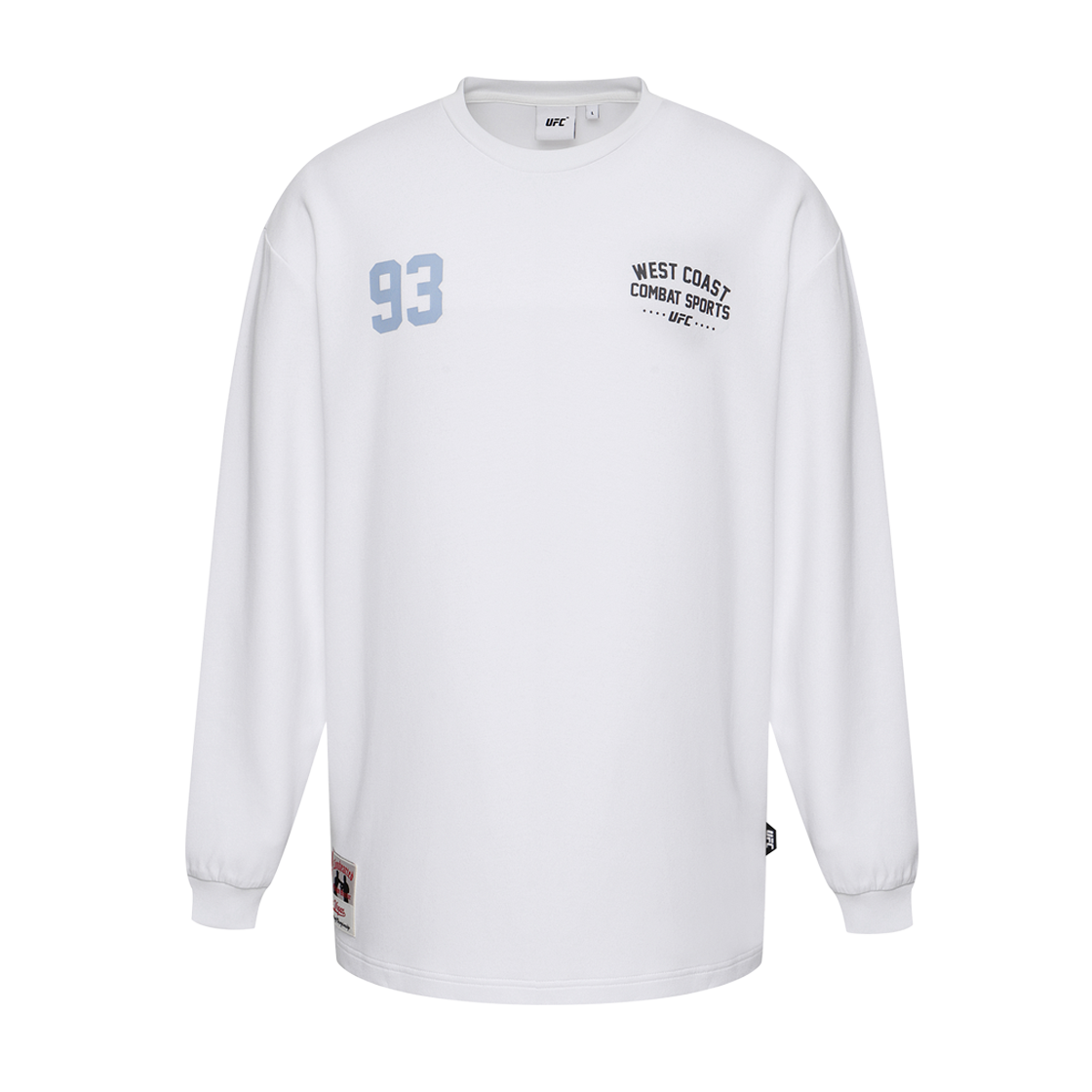 UFC WCFC 93 오버핏 긴팔 티셔츠 화이트 U2LSX3302WH(UFC WCFC 93 OVERSIZED FIT LS WHITE U2LSX3302WH)