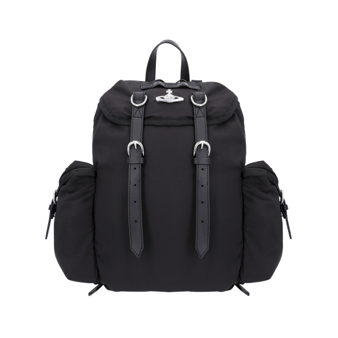 43010072U W019E N403 [25% 쿠폰] Vivienne Westwood Nylon Logo Backpack Black