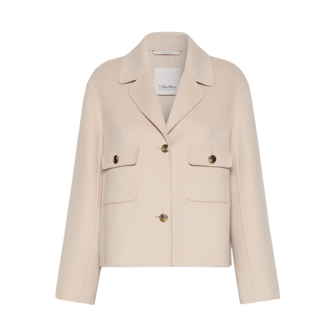SORRISO-005 (W) S Max Mara Sorriso Virgin Wool Jacket Beige