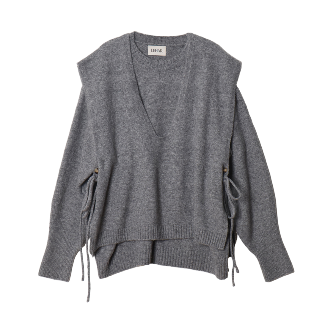 메종르하르 빌리브 니트 SET (라운드니트+니트조끼) 3color(maisonlehar Believe Knit Set (Roundknit+Knitvest) 3color)
