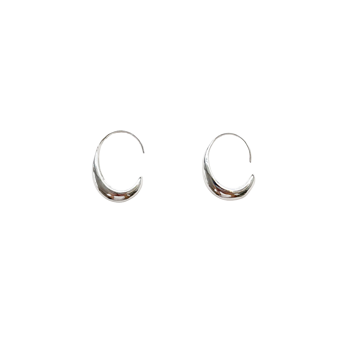 러브미몬스터 슬림 잎 귀걸이 실버(lovememonster Slim Leaf Earrings SILVER)