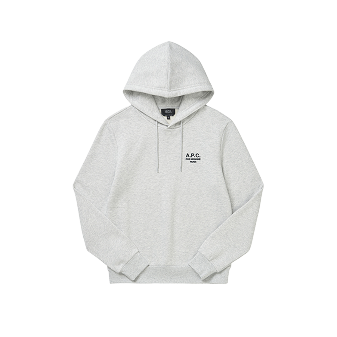 COHBV M27914 TPN GRIS CHINE/NOIR [25% 쿠폰] A.P.C. Standard Rue Madame Hoodie Heather Grey Black