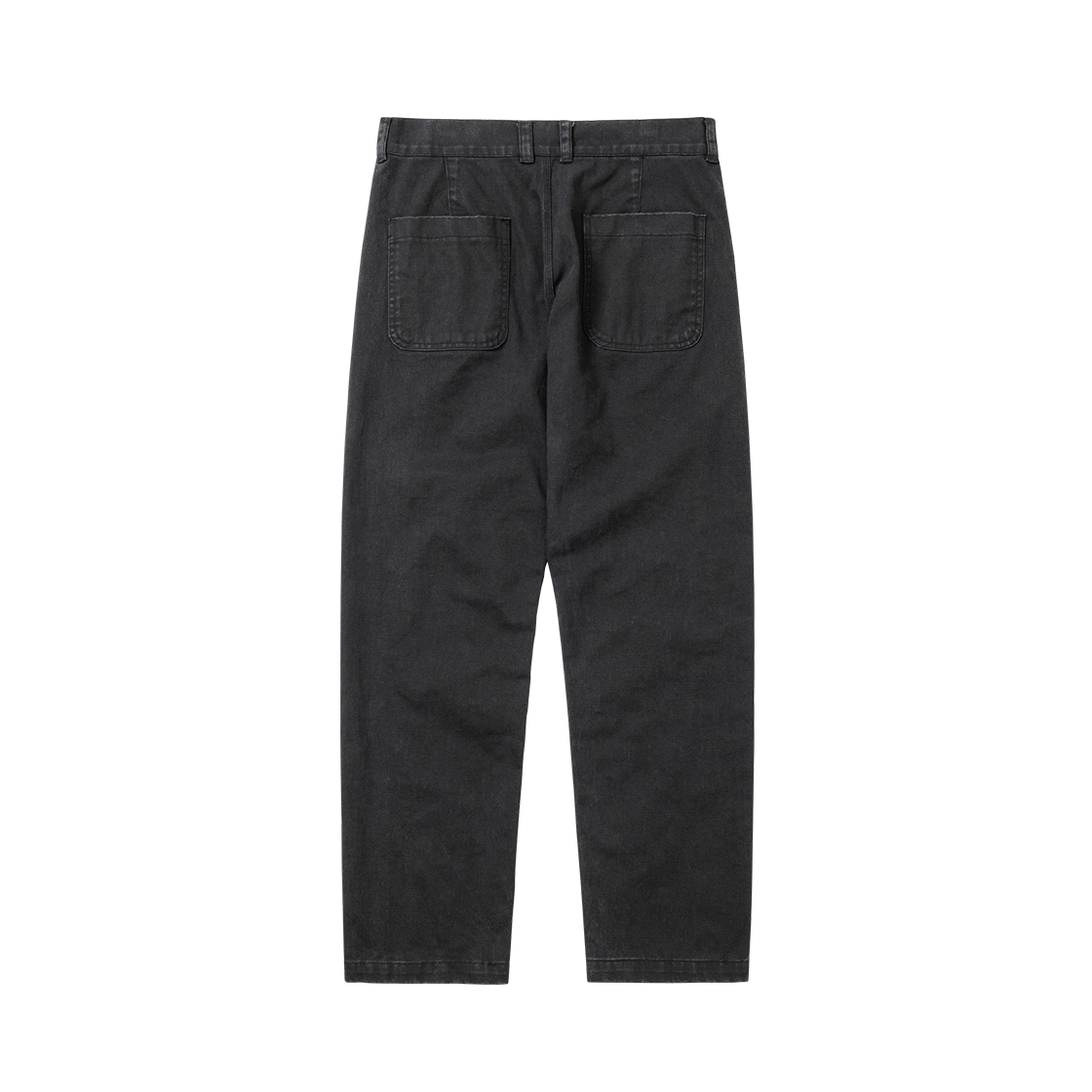 아조바이아조 워시드 커브드 슬림 팬츠 블랙(AJOBYAJO Washed Curved Slim Pants Black) - 2