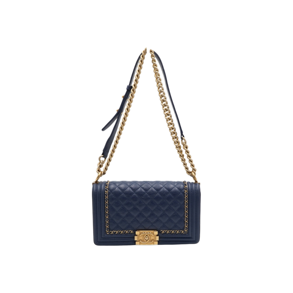 ITH5BCVU8QMH Chanel Boy Chanel Medium Flap Bag Blue