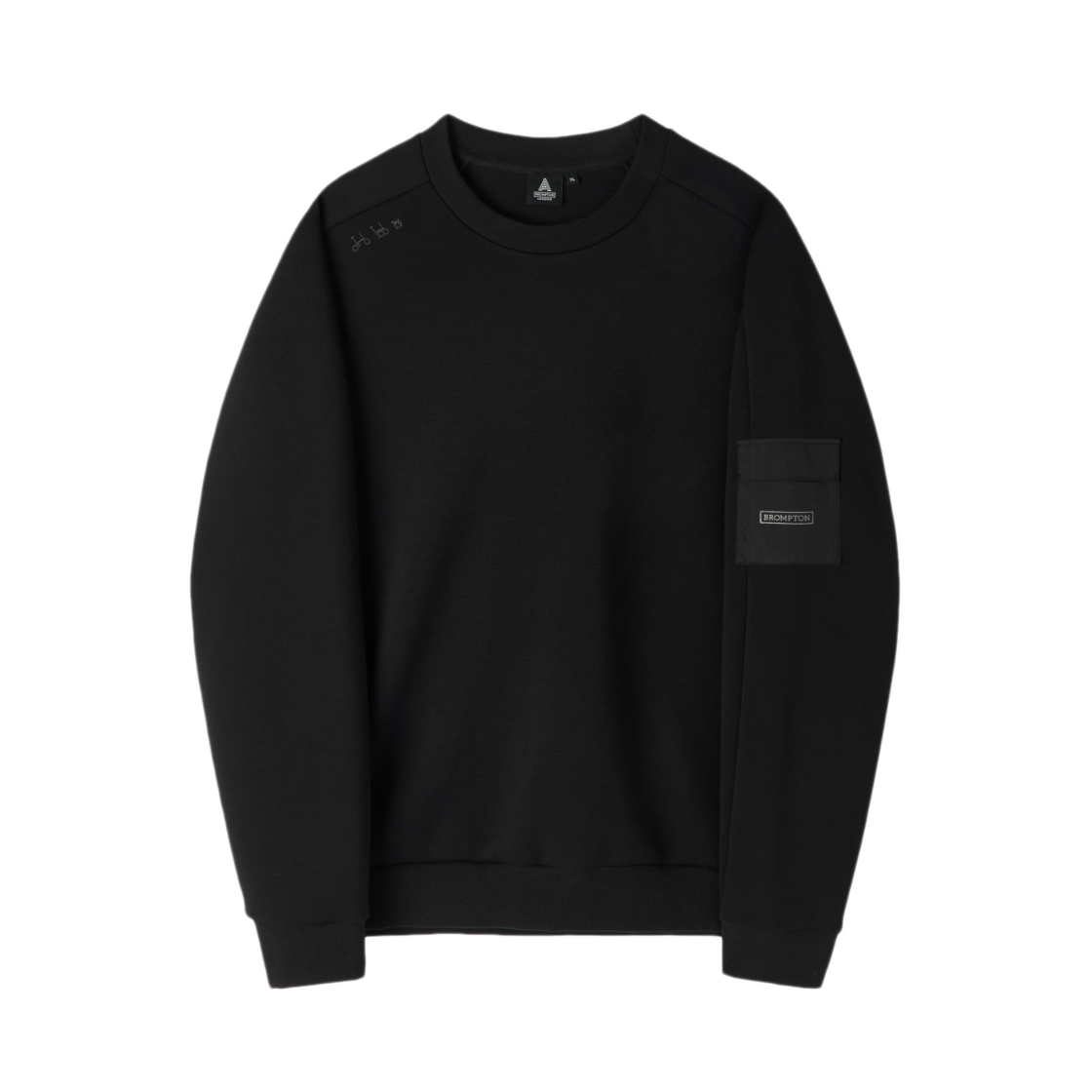P263MSW121099 BROMPTON LONDON Hybrid Sweatshirt Black
