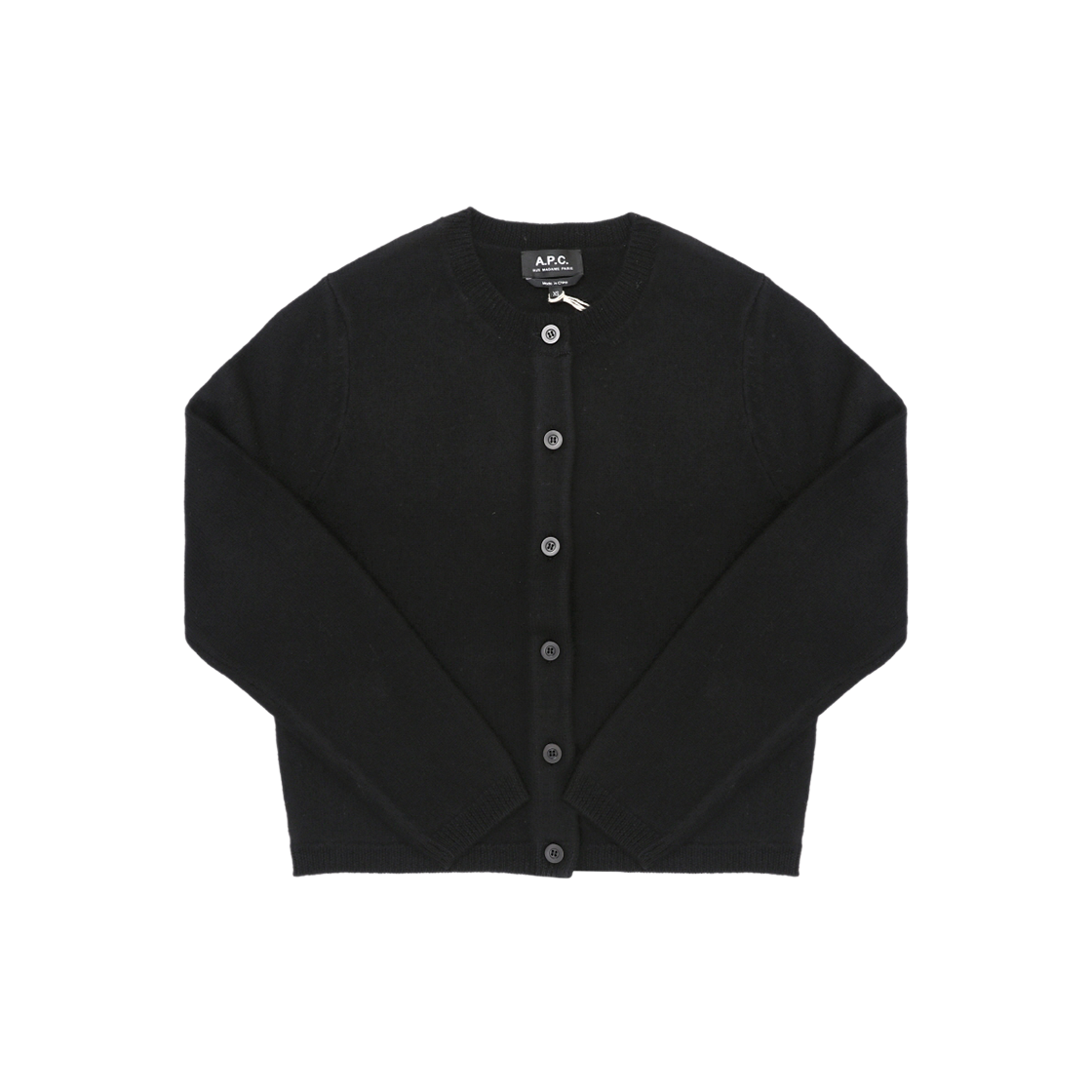 WVBDK F22301 LZZ BLACK [25% 쿠폰] (W) A.P.C. Wool Cardigan Black