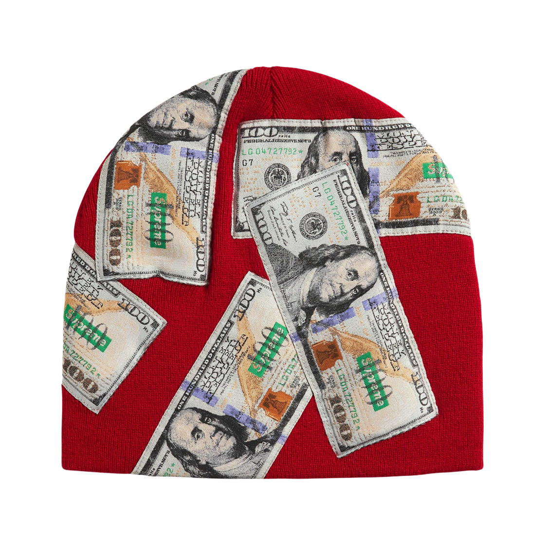 - Supreme Money Beanie Red - 26FW