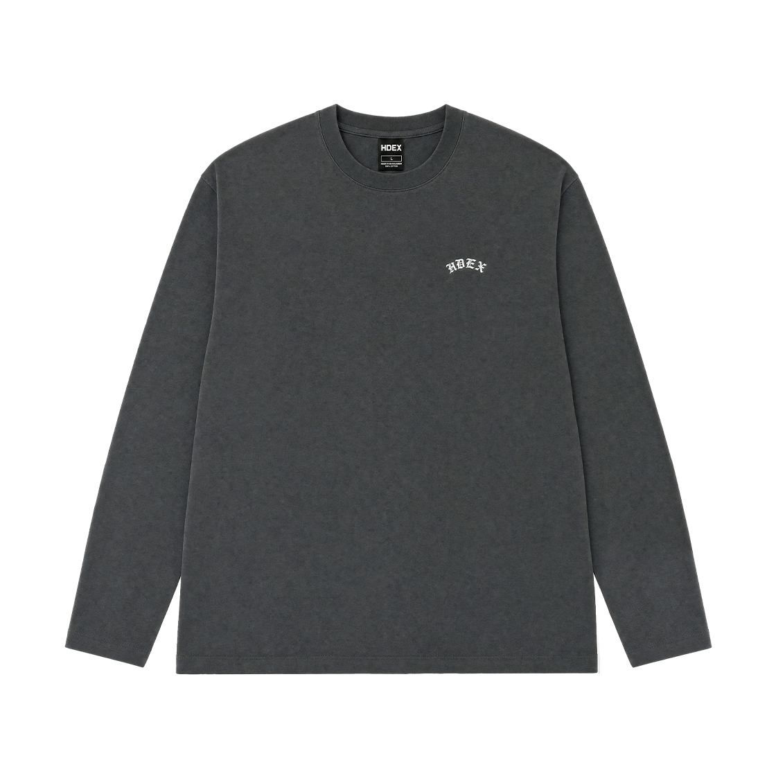 에이치덱스 내추럴 바디핏 롱 슬리브 차콜(HDEX Natural Body Fit Long Sleeve Charcoal) - 1