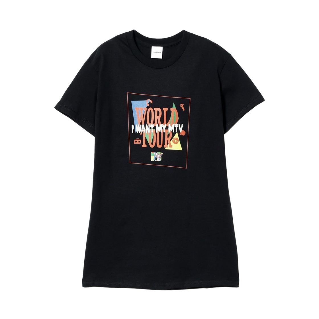 61-04-1581-176 (W) Ray Beams x MTV Music Exclusive T-Shirt Black