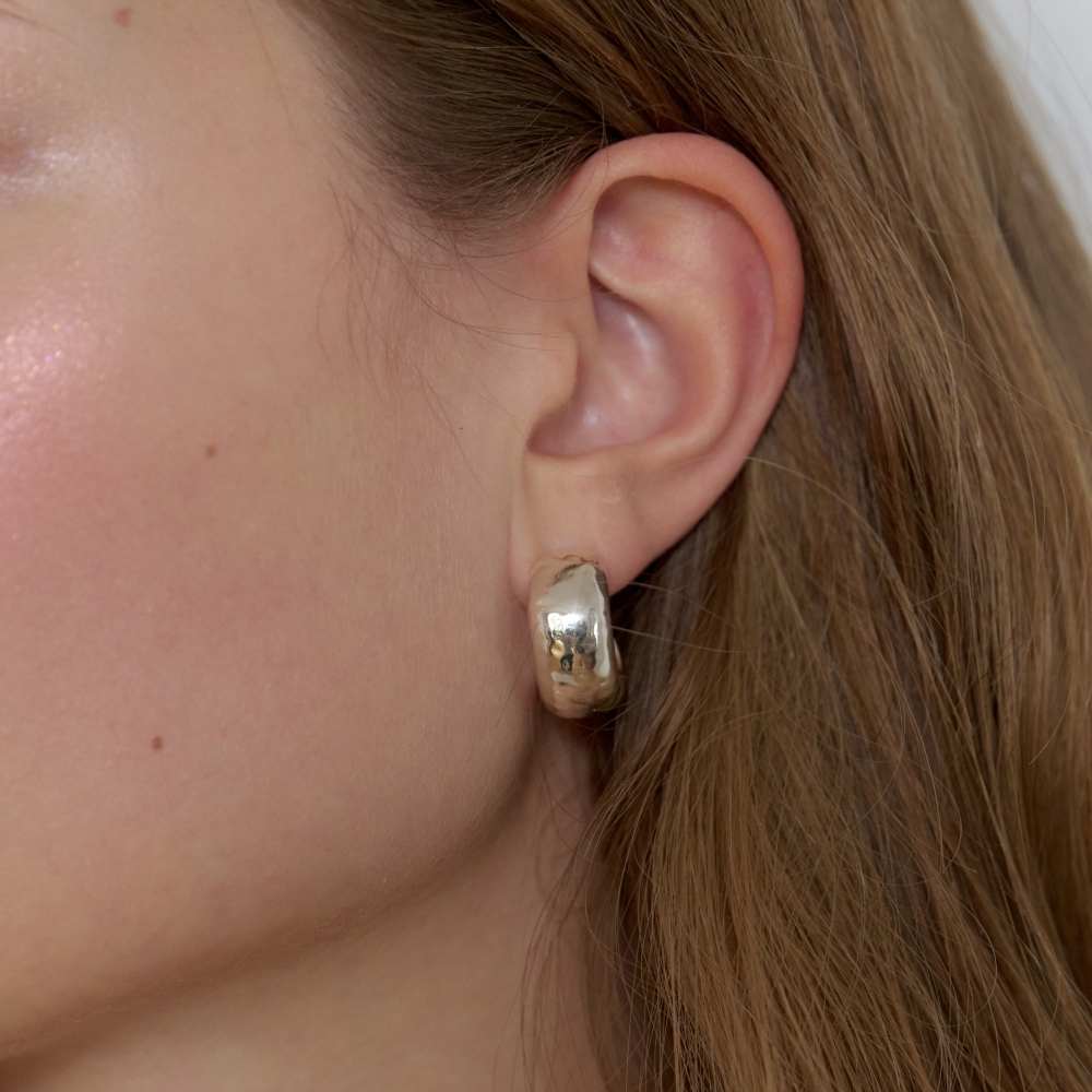 러브미몬스터 볼드 러프 귀걸이 골드(lovememonster Bold Rough Earrings GOLD) - 3