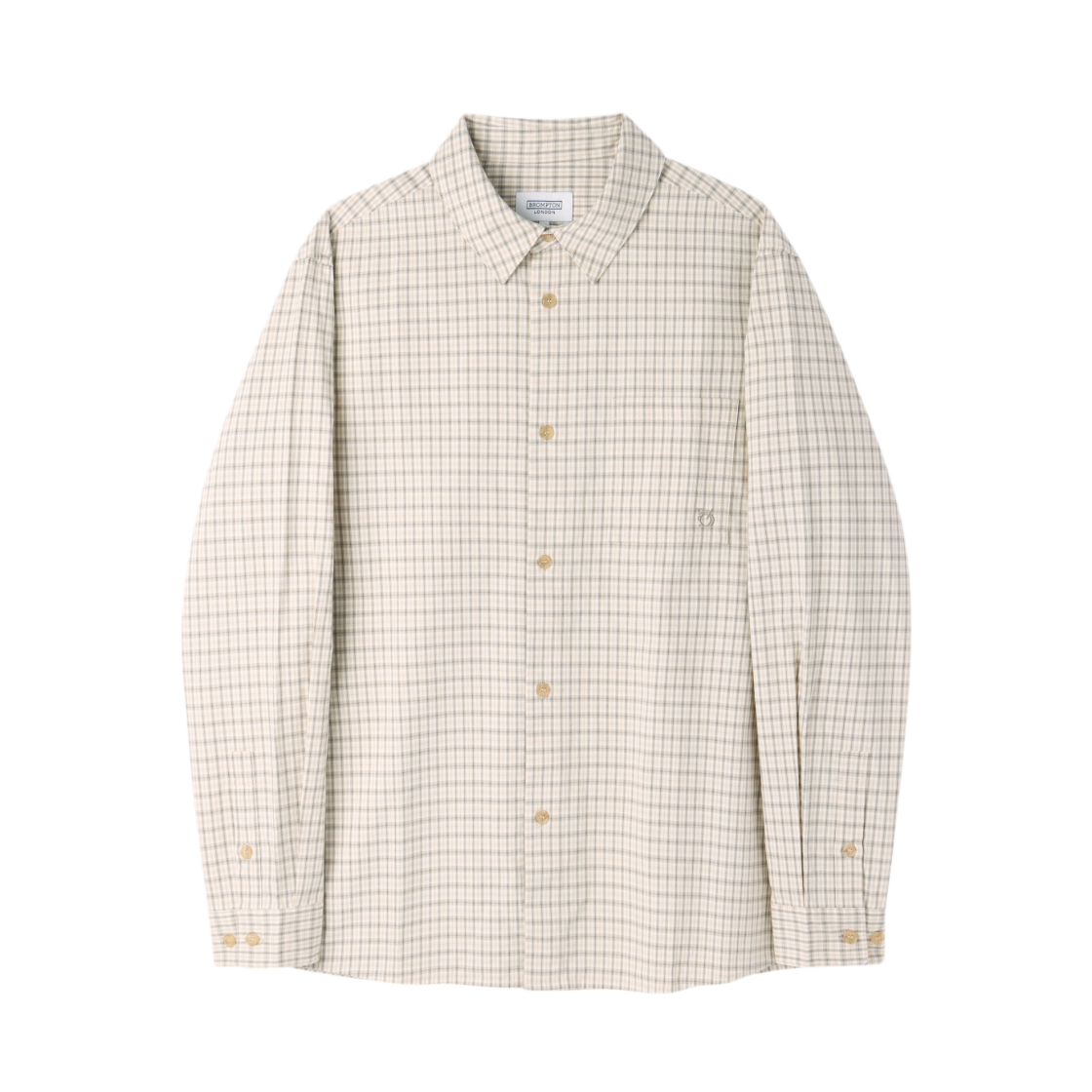 P263USH401071 BROMPTON LONDON Check Shirt L/Beige