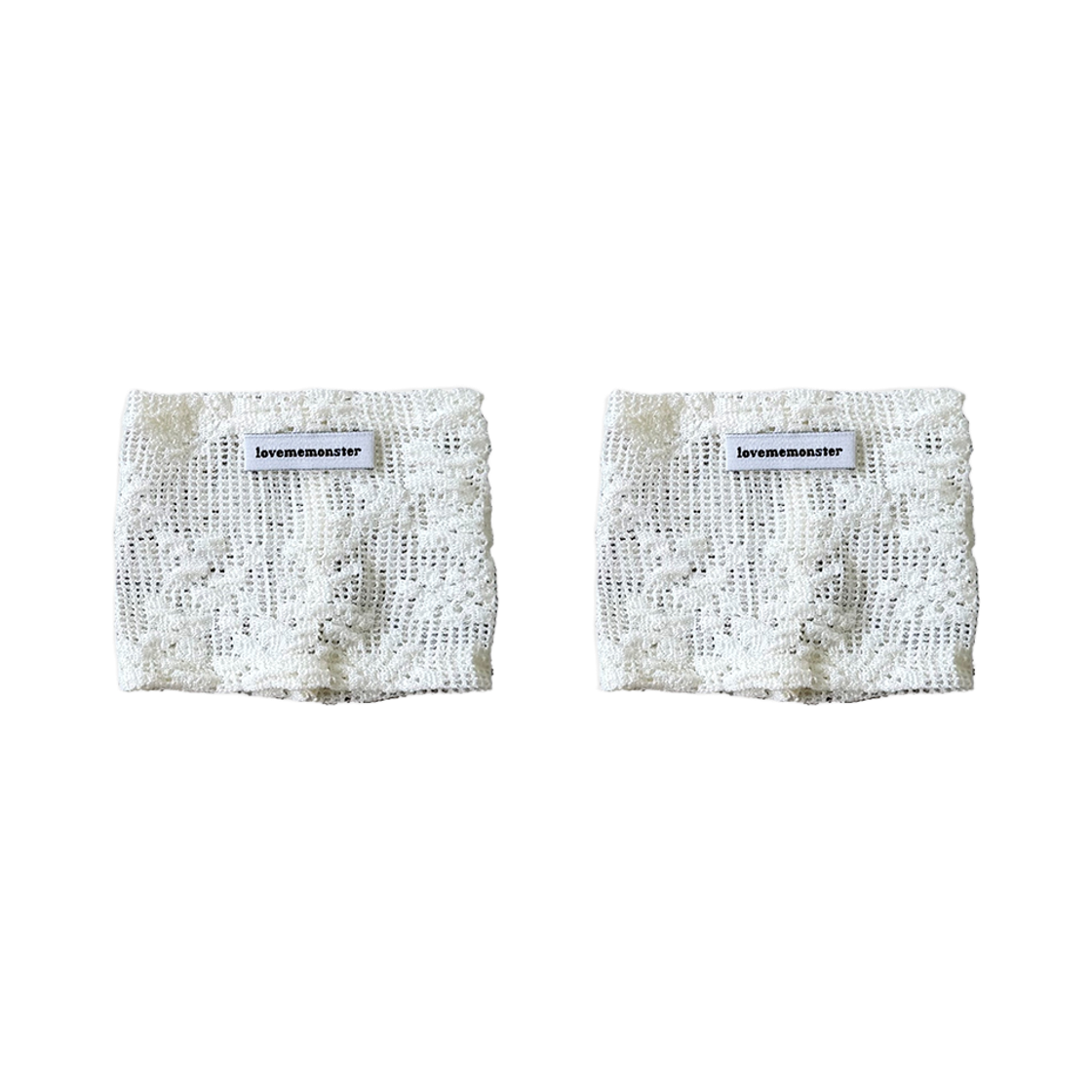 러브미몬스터 보헤미안 플라워 레이스 발등 양말 아이보리(lovememonster Bohemian Flower Lace Half Socks IVORY) - 1
