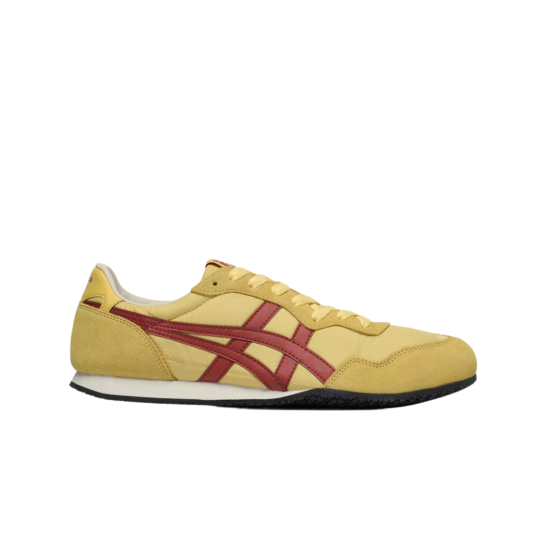 1183B400-756 Onitsuka Tiger Serrano Faded Yellow Burnished Red