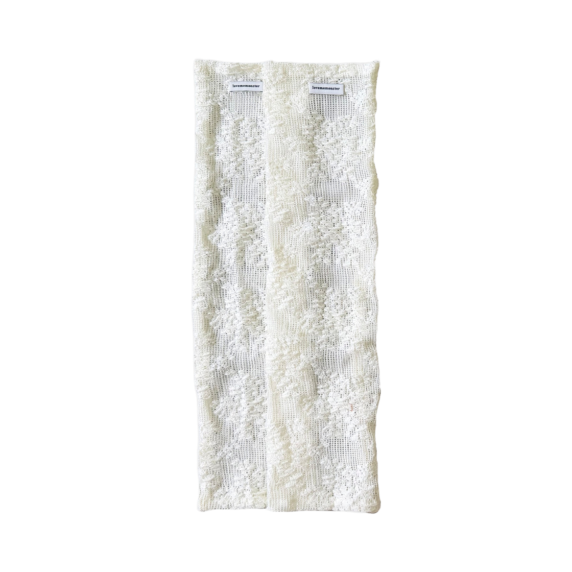 L262MSC010 lovememonster Bohemian Flower Lace Leg Warmer IVORY