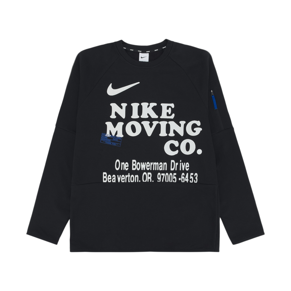 DX0903-010 Nike Dri-Fit Long Sleeve Fitness Top Black - Asia