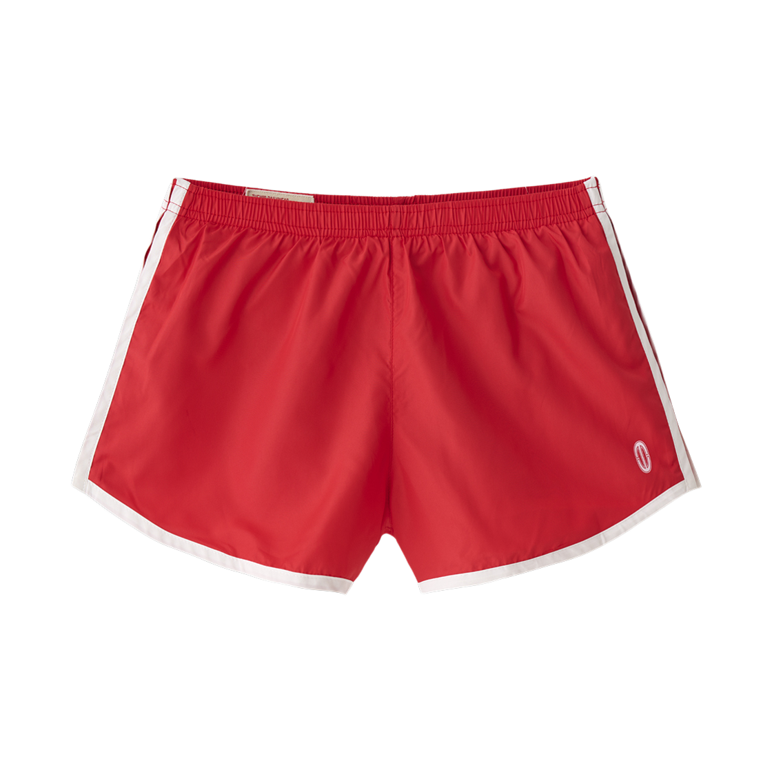 twdkr118 Tuewid Line Track Shorts In Dark Red