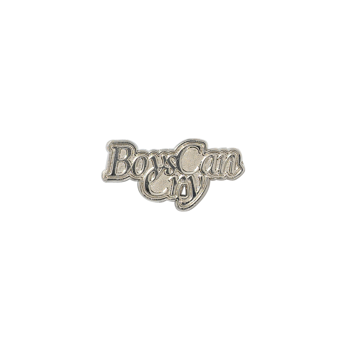 AJ264AC006SI AJOBYAJO Boys Can Cry Die Struck Pin Silver
