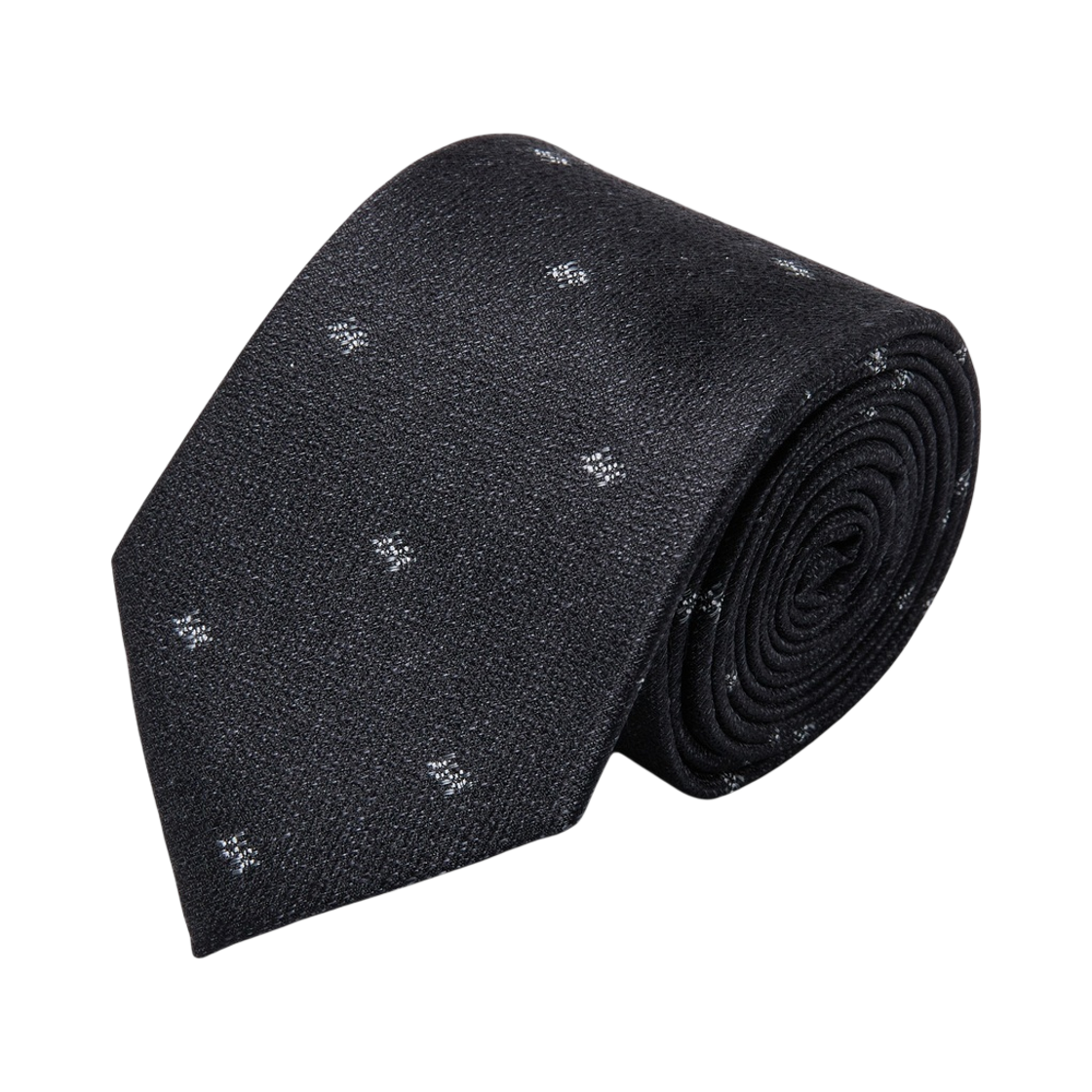 커스텀멜로우 그레이 올오버 타이(Customellow All-Over Pattern Tie Dark Gray)