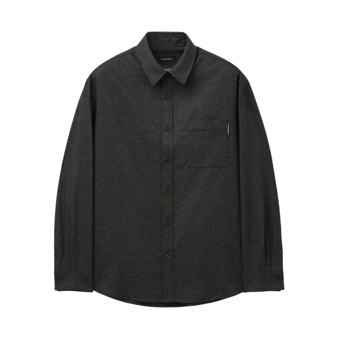 CWSAA26626BKX Customellow Loose-Fit Two-Tone Shirt Black