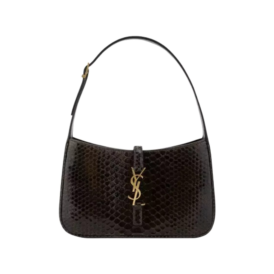 657228-EAA5A-2589 Saint Laurent Logo Shoulder Bag Dark Chocolate