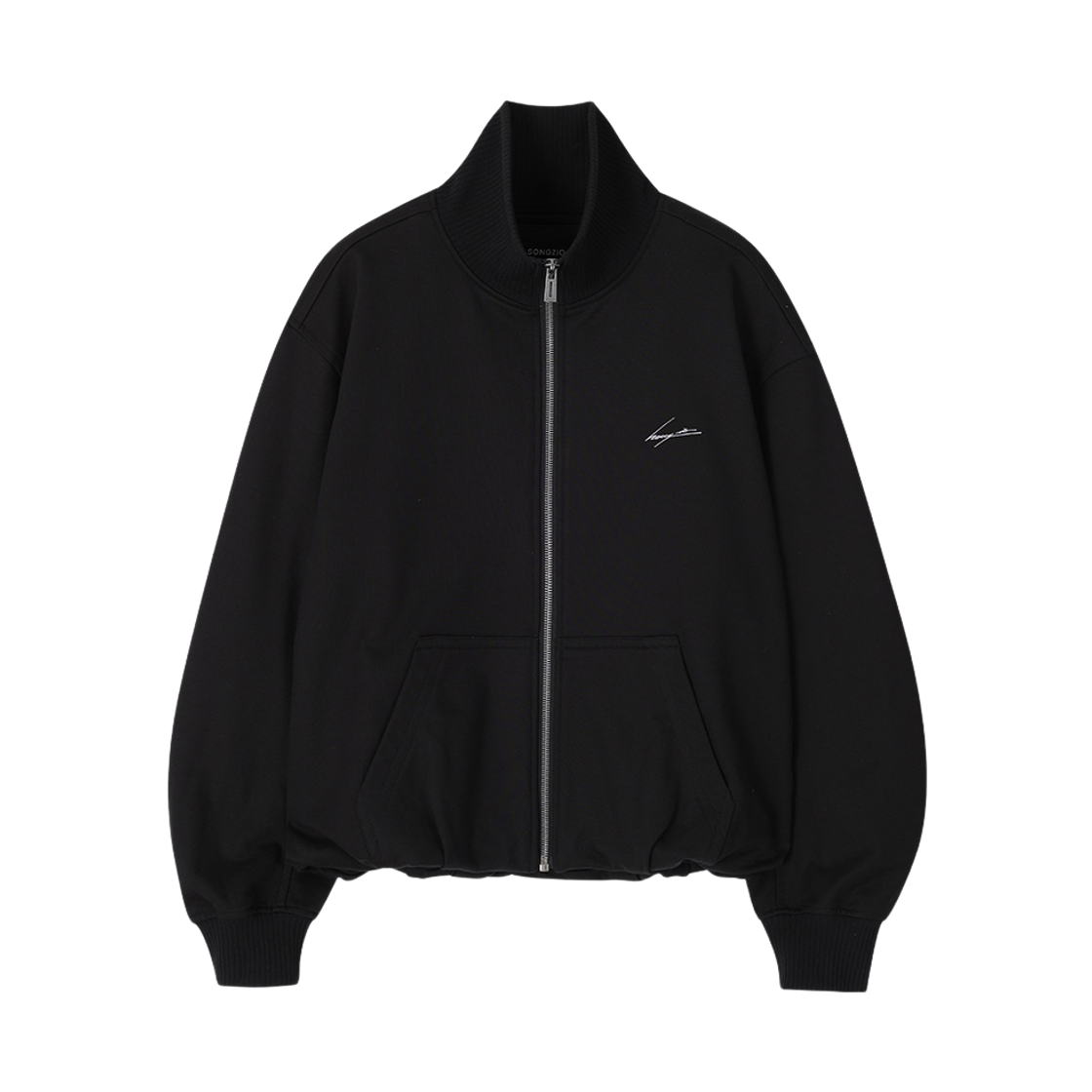 송지오 컬렉션 베네딕션 하이넥 집업 블랙(SONGZIO COLLECTION Benediction High Neck Zip Up Black)