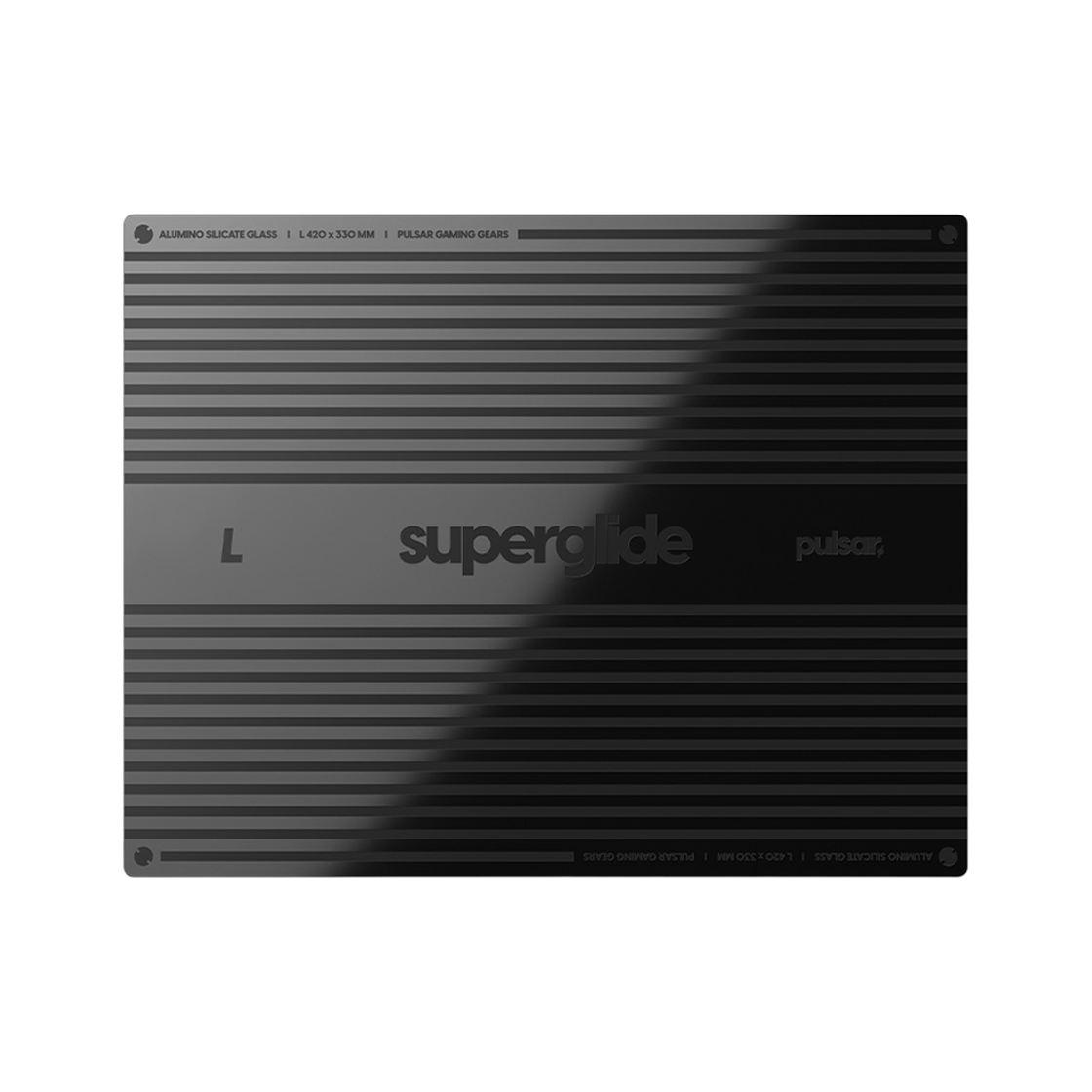 펄사 슈퍼글라이드3 유리 마우스패드 레드색상 L사이즈 Type-S(Pulsar superglide Pad v3 L Red Type-S) - 2