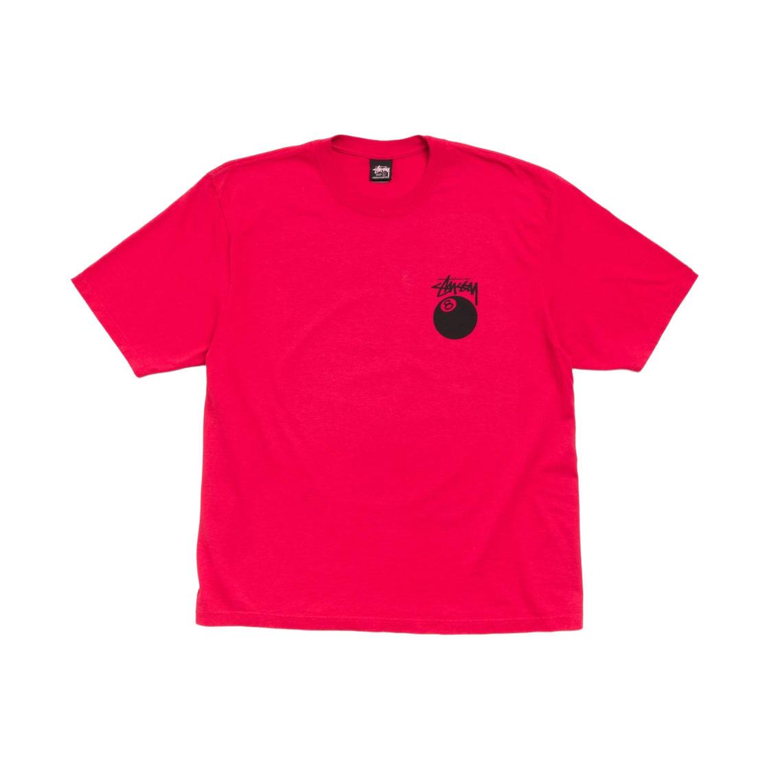스투시 8볼 피그먼트 다이드 티셔츠 레드(Stussy 8 Ball Pigment Dyed T-Shirt Red) - 2