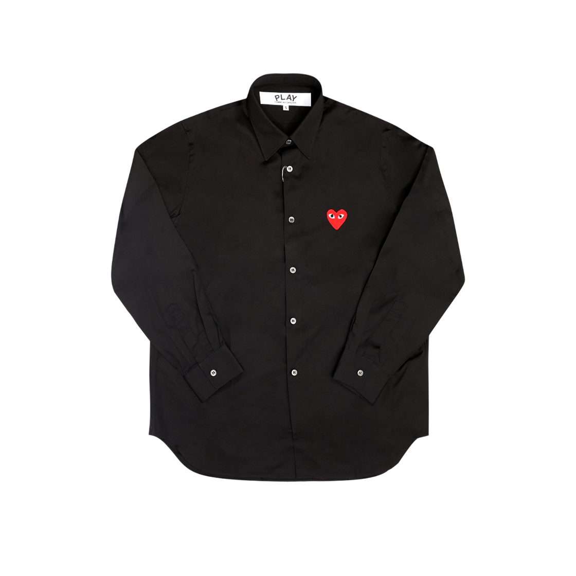 AX-B002-051 1 [25% 쿠폰] Play Comme des Garcons Red Heart Shirt Black