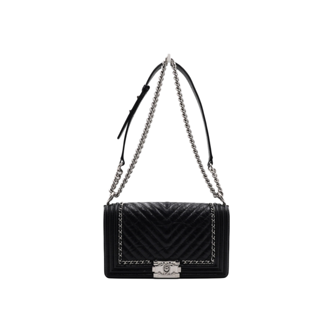 ITNJ9DUJN3HO Chanel Boy Chanel Medium Flap Shoulder Bag Black
