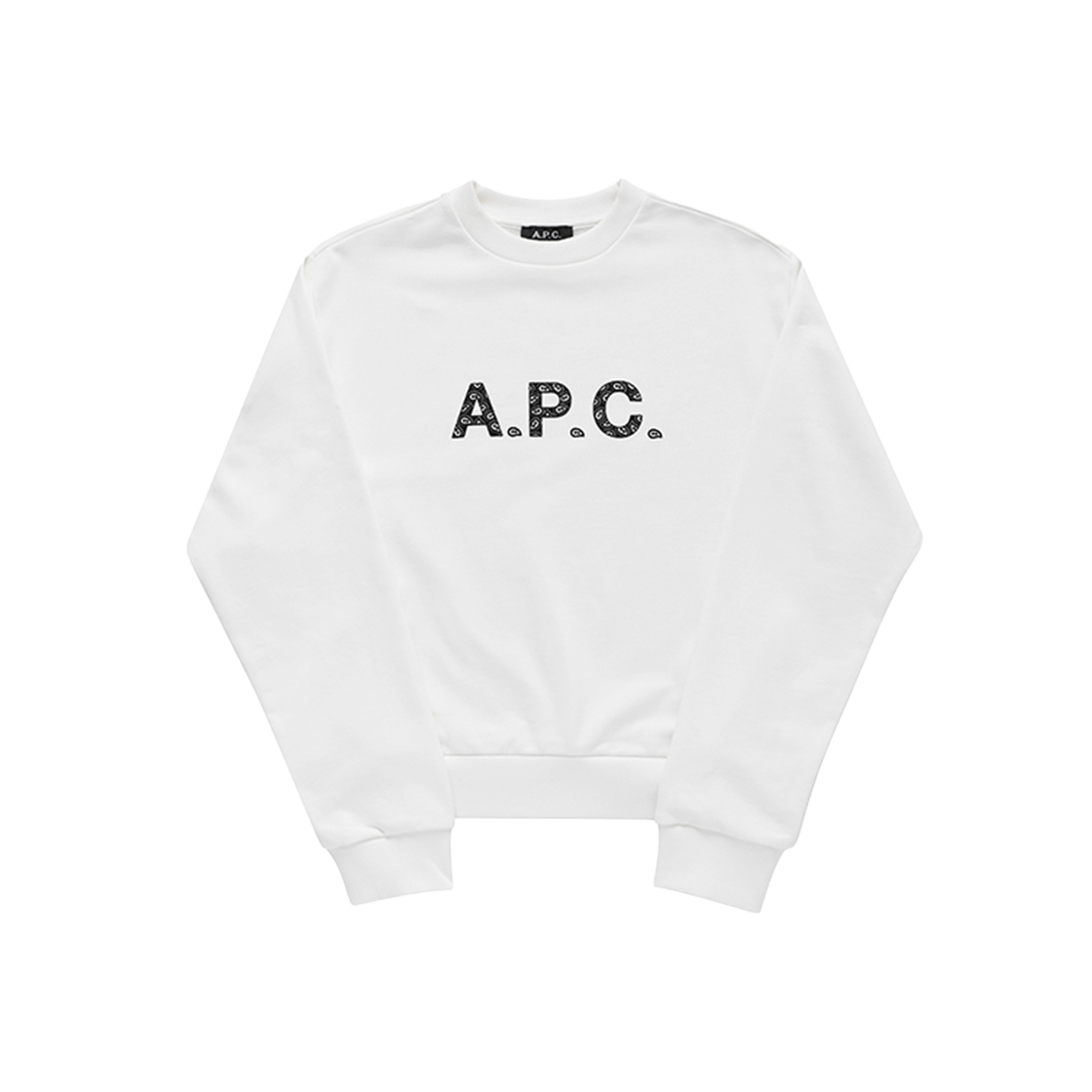 COEIP F27887 TAG BLANC/NOIR [25% 쿠폰] (W) A.P.C. Patty Sweatshirt White Black