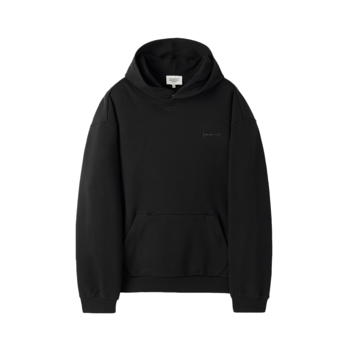 P263UHD163099 BROMPTON LONDON Logo Hooded Sweatshirt Black
