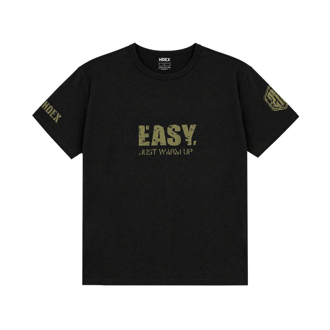 에이치덱스 EJWU 머슬핏 숏 슬리브 블랙(HDEX EJWU Muscle Fit Short Sleeve Black)