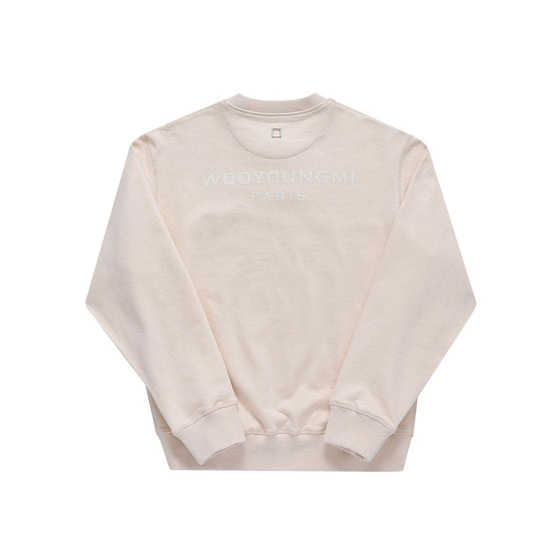 W243TS27 725E [25% 쿠폰] Wooyoungmi Back Logo Sweatshirt Beige - 24FW