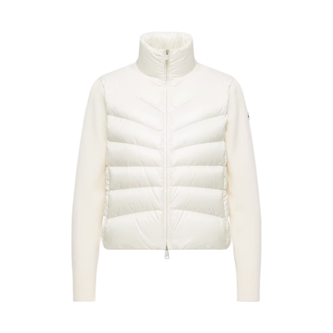 L2-093-9B00024-M1131-030 (W) Moncler Padded Wool Zip-Up Cardigan White - 26FW