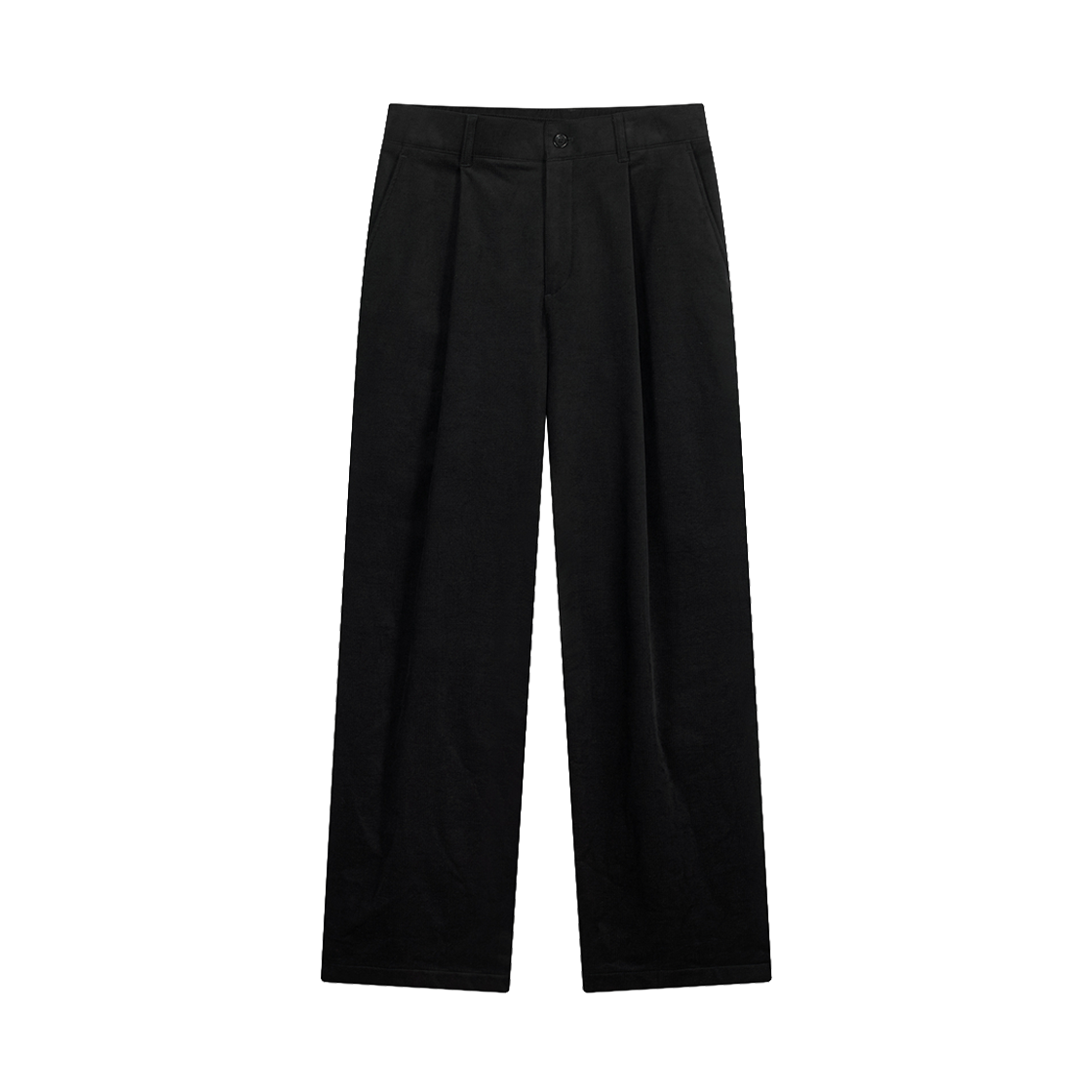 ZI6PT611BK ZIOSONGZIO Velvet Semi Wide Pants Black