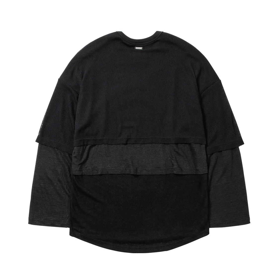 아조바이아조 트리플 레이어드 롱 슬리브 블랙(AJOBYAJO Triple Layered Long Sleeve BLACK) - 2