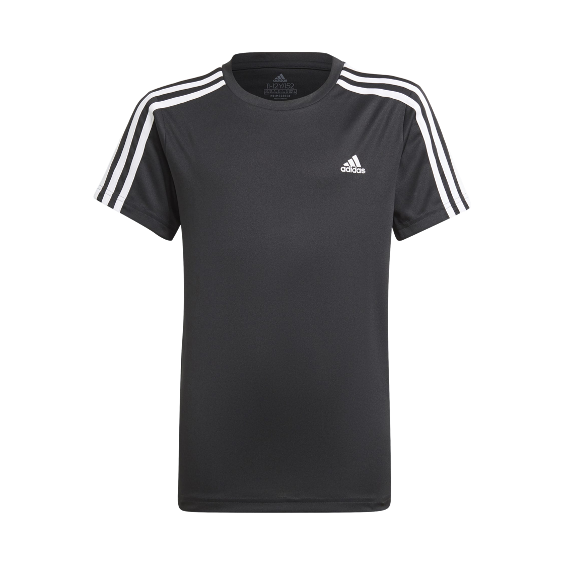GN1496 (Kids) Adidas 3-Stripes T-Shirt Black White - KR Sizing