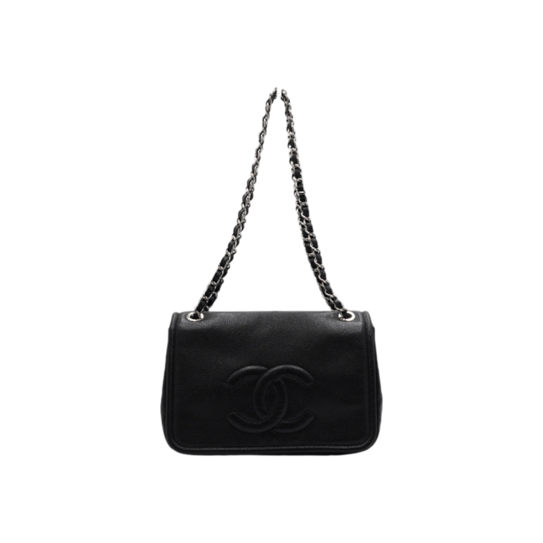ITAHNEB7MA4J Chanel Black Soft Caviar Timeless CC Flap Shoulder Bag