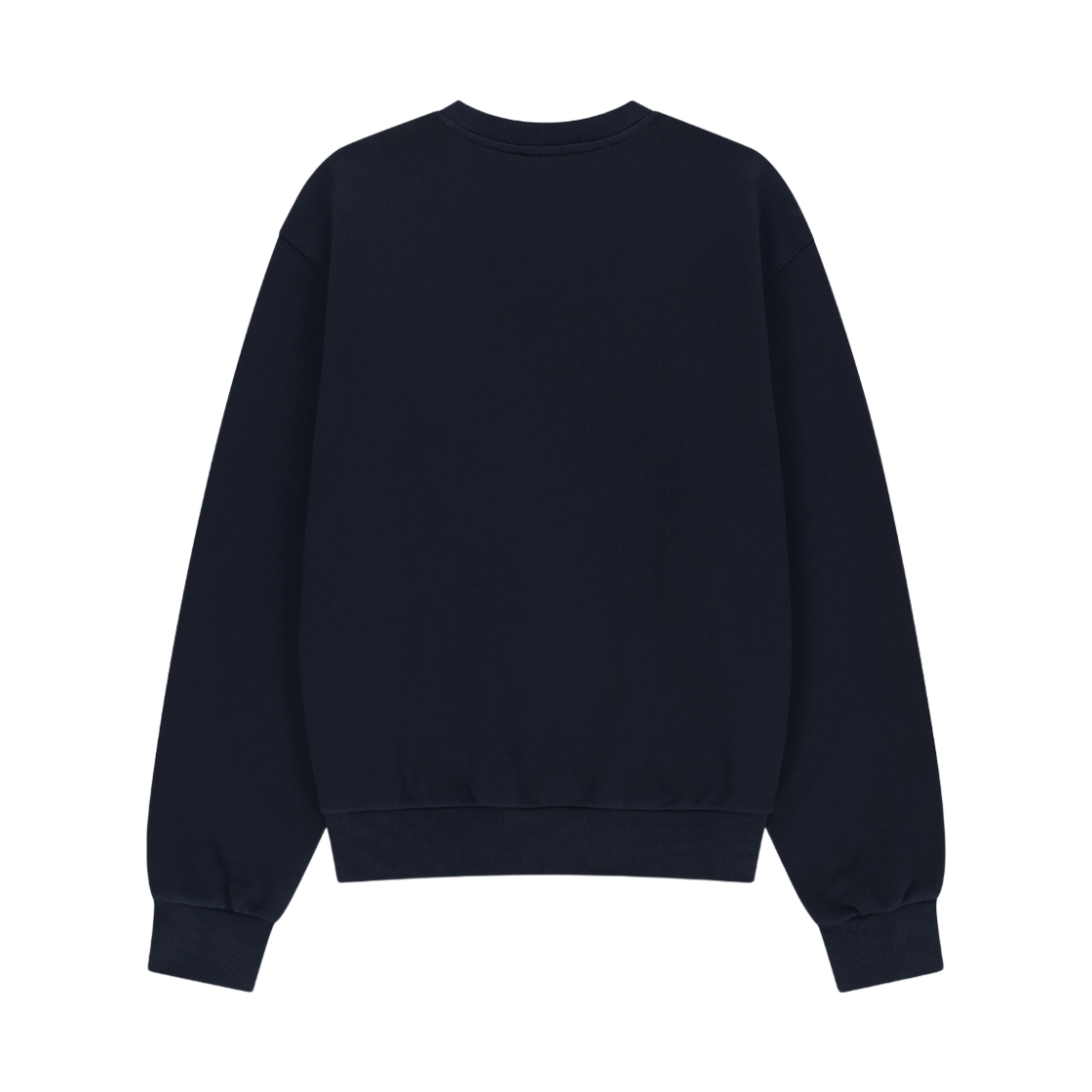 (W) 마리떼 프랑소와 저버 스몰 클래식 로고 브이넥 벌룬 스웨트셔츠 네이비((W) Marithe Francois Girbaud Small Classic Logo V-Neck Balloon Sweatshirt Navy) - 2