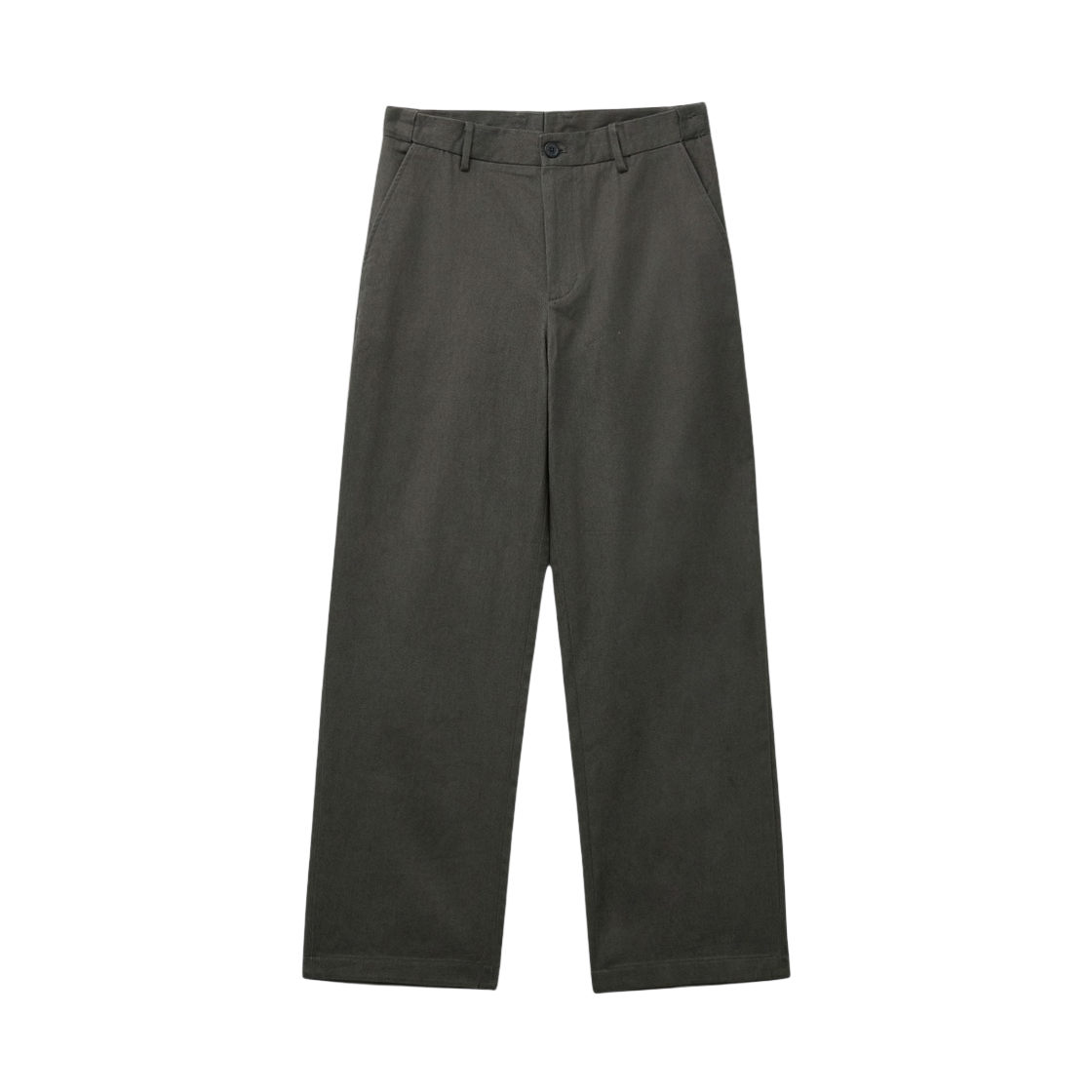 CWPAA26621GYD Customellow Loose-Fit Cotton Set-Up Pants Dark Gray