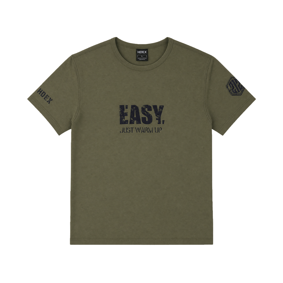 H3AM3MLTS020KH HDEX EJWU Muscle Fit Short Sleeve Khaki