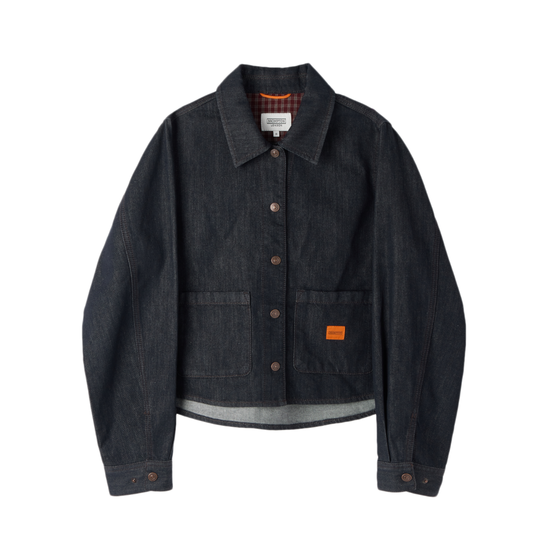 P263WSH460068 BROMPTON LONDON W Denim Shirtket Indigo