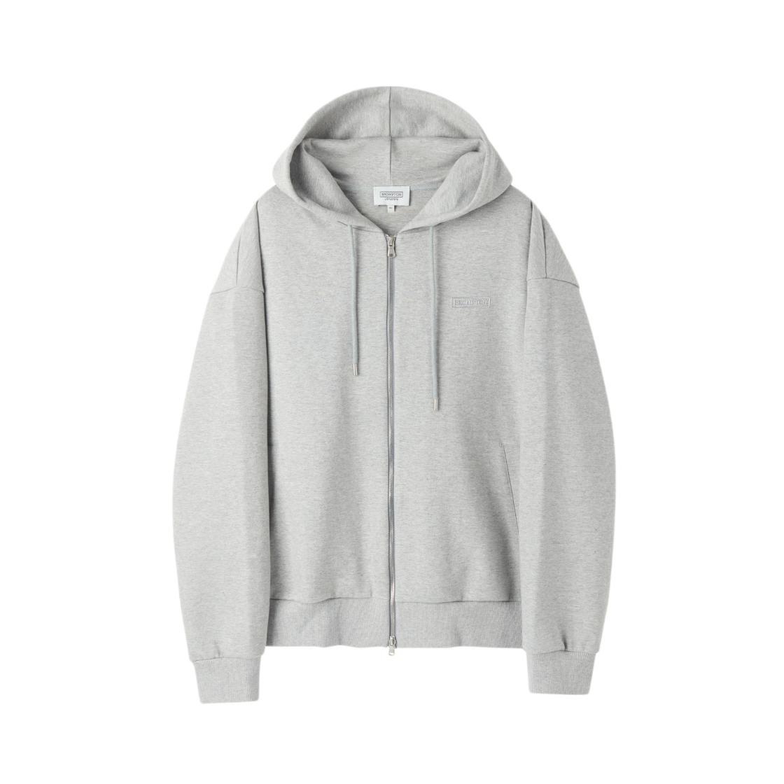 P263UFT163093 BROMPTON LONDON Hooded Zip-Up M/Grey