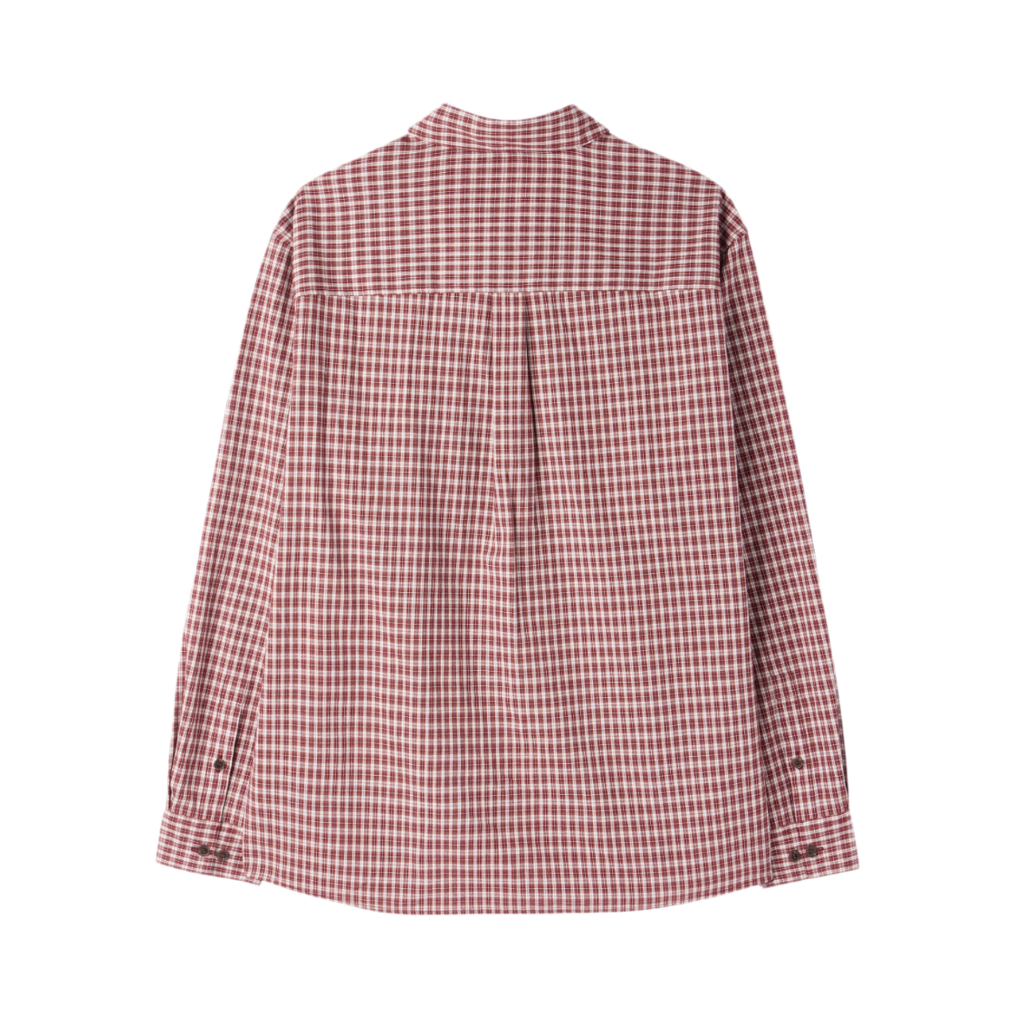 브롬톤 런던 체크 셔츠 버건디(BROMPTON LONDON Check Shirt Burgundy) - 2