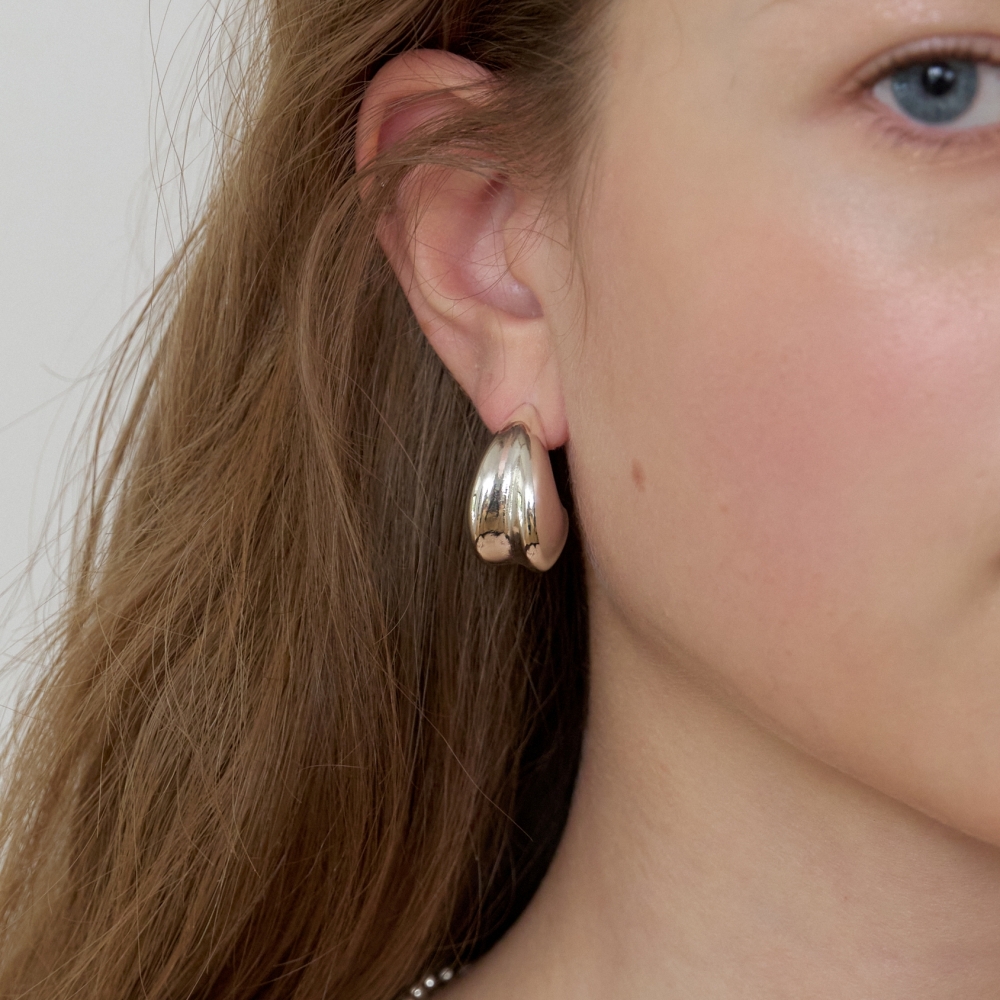 러브미몬스터 볼드 잎 귀걸이 실버(lovememonster Bold Leaf Earrings SILVER) - 3