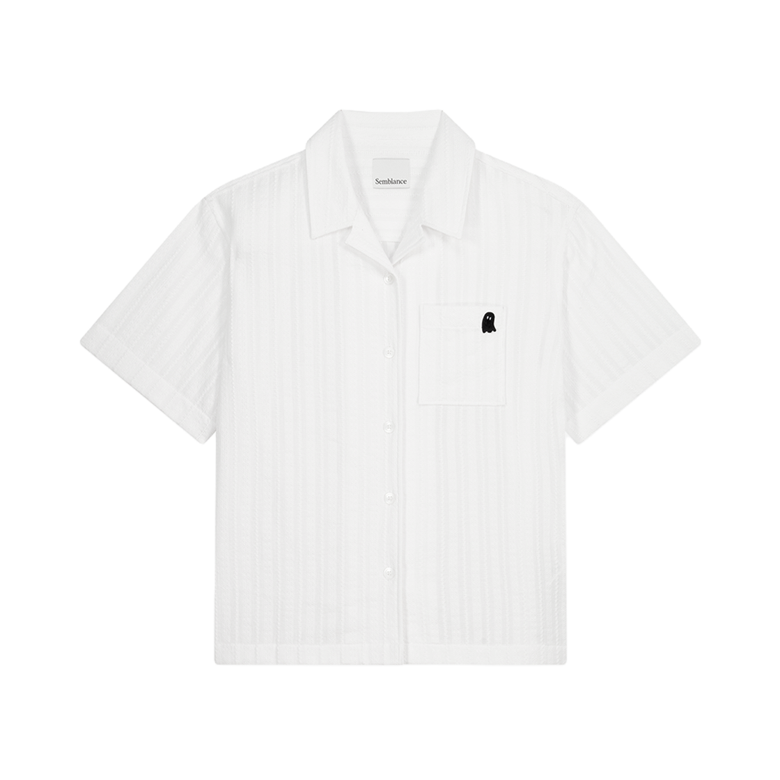 ZI1SH811WH ZIOSONGIZO SEMBLANCE WOMAN  CHOCHET HALF SHIRT WHITE