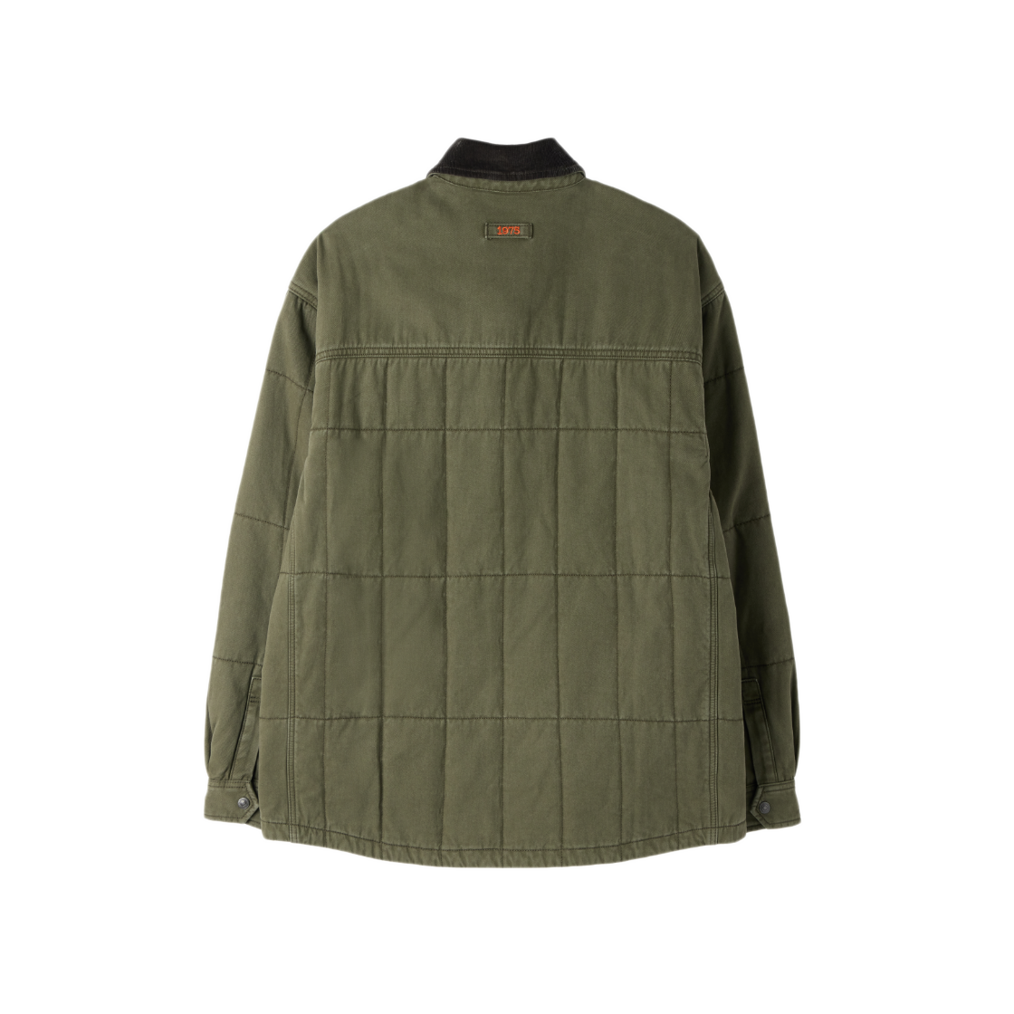 브롬톤 런던 헤리티지 코듀로이 패치 데님 셔켓 카키(BROMPTON LONDON Heritage Corduroy Patch Denim Shirket Khaki) - 2