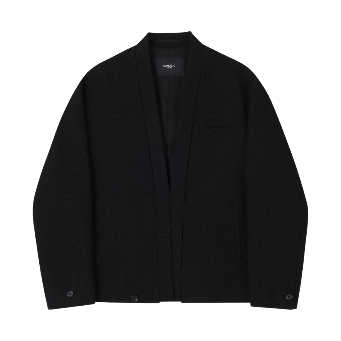 송지오 옴므 한복 랩 자켓 블랙(SONGZIO HOMME Hanbok Wrap Jacket Black)