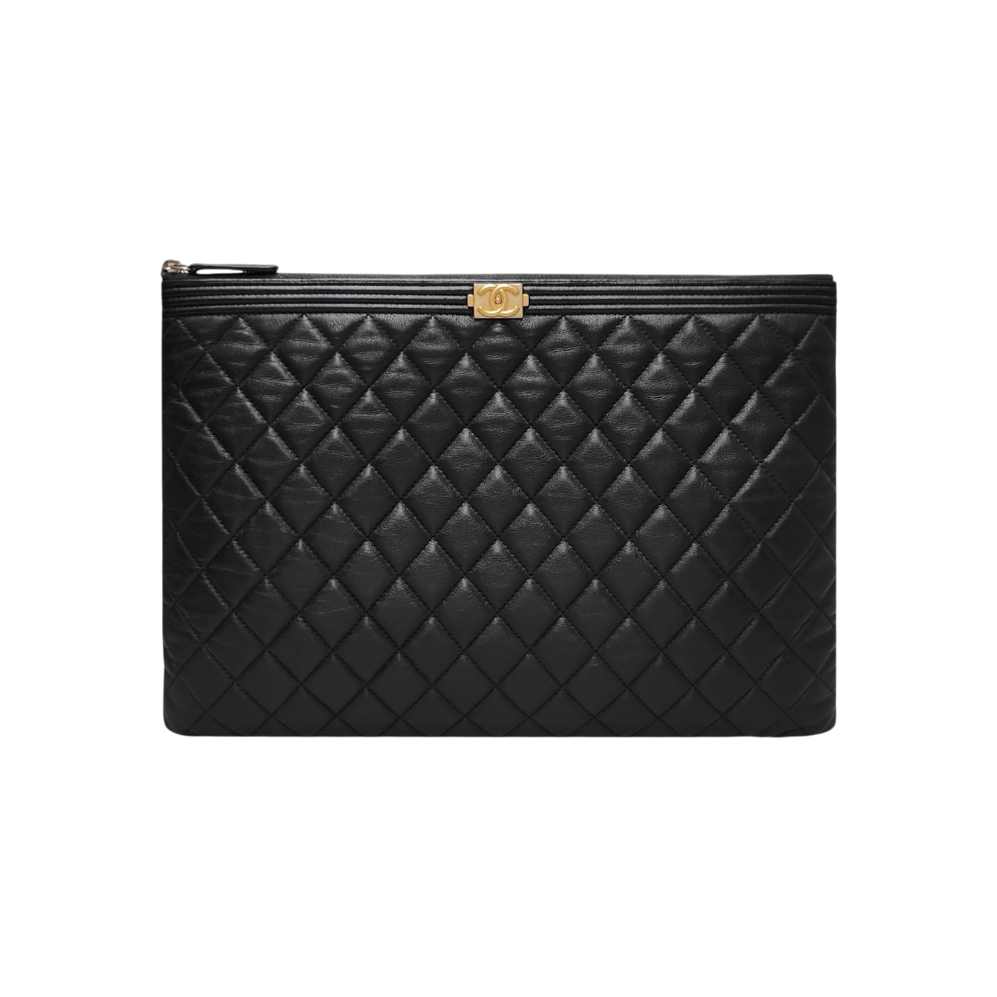 IT98HM96U3AH Chanel Boy Chanel Large Clutch Bag Black