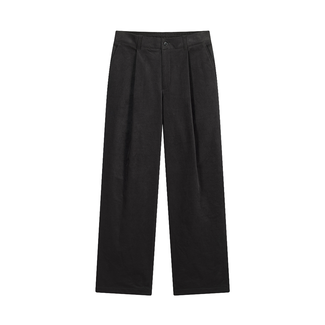 ZI6PT612CH ZIOSONGZIO Velvet Semi Wide Pants Charcoal